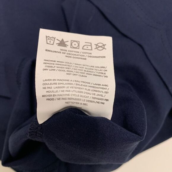 *RESERVED* Malbon Golf sz XXL Bucket Hat Bon Script SS Logo T-shirt Round Navy - Picture 6 of 6